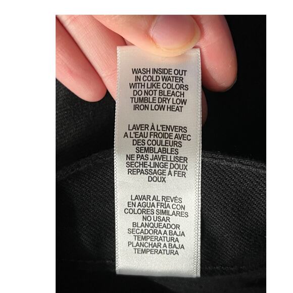 Good American pants Uniform relaxed high rise black size 4/27 - Picture 7 of 7